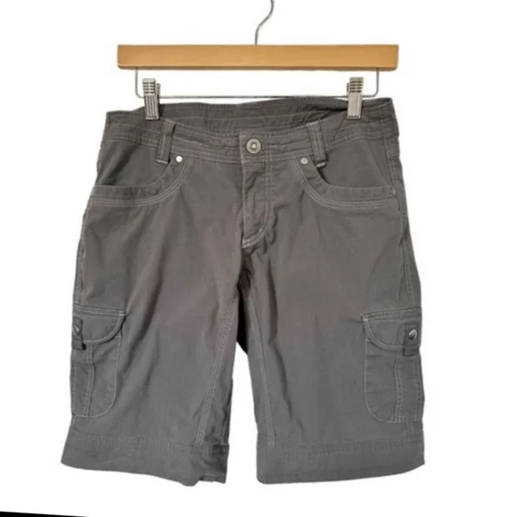 Kuhl Splash Cargo Hiking Shorts 11" Bermuda Short Shadow Gray Size 6 - Picture 12 of 13